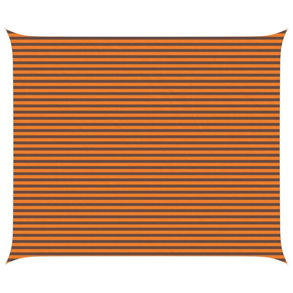 vidaXL Voile d'ombre Orange et marron 5 x 6 m 100   polyester Oxford