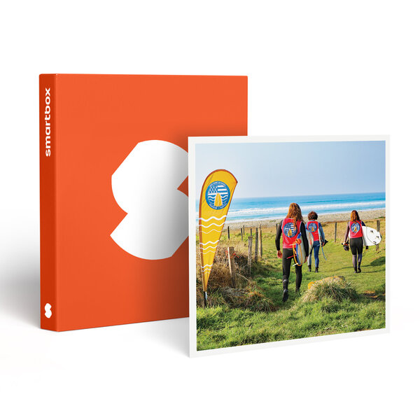 SMARTBOX - Coffret Cadeau Surf en famille : leçon d'1h30 pour 2 adultes et 1 enfant dans la baie d'Audierne - Sport & Aventure