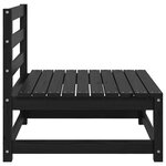 vidaXL Canapé central de jardin coussins anthracite Bois de pin massif