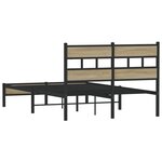 vidaXL Cadre de lit sans matelas chêne sonoma 120x190 cm
