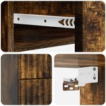 vidaXL Cabinet de chevet mural Chêne fumé 34 5 x 33 x 40 cm