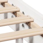 vidaXL Cadre de lit sans matelas blanc 160x200 cm bois de pin massif