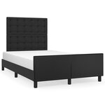 vidaXL Cadre de lit sans matelas noir 120x190 cm similicuir