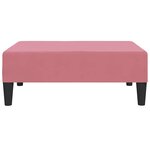 vidaXL Repose-pied Rose 78x56x32 cm Velours