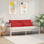 vidaXL Coussin de Dos Rouge 160 x 19 x 50 cm tissu