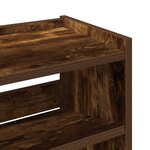 vidaXL Étagère à chaussures chêne fumé 60x25x62 cm bois d'ingénierie