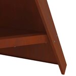 vidaXL Foyer de cheminée Marron 58 x 40 x 100 cm Acier patiné