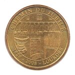 Mini médaille monnaie de paris 2007 - chemin du jubilé de lourdes