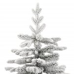 vidaXL Sapin de Noël artificiel à charnières avec neige floquée 240 cm