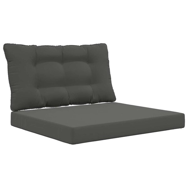 vidaXL Coussin de canapé d'extérieur Polyester Anthracite 80 x 68 5 cm