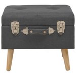 Tabourets de rangement 3 pièces tissu gris foncé 02_0021224