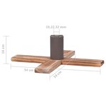 Vidaxl support de sapin de noël 54x54x16 cm