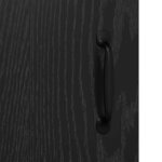 vidaXL Buffet Chêne noir 34 x 90 x 80 cm Bois d'ingénierie