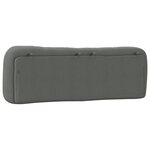 vidaXL Coussin de tête de lit gris foncé 160 cm tissu