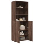 vidaXL Buffet haut chêne marron 70x42 5x185 cm bois d'ingénierie