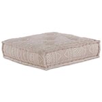 vidaXL Canapé modulaire 2 Pièces Marron Clair 140 x 70 x 36 cm tissu