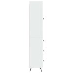 vidaXL Ensemble de Meubles 2 Pièces Blanc brillant 34 5 x 34 5 x 90 cm