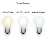 Tube néon led t8 60cm 7w haut rendement garantie 5 ans - blanc chaud 2300k - 3500k - silamp