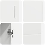 vidaXL Buffet avec porte Blanc 88 5 x 30 5 x 55 5 cm Bois d'ingénierie