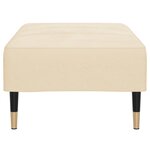 vidaXL Repose-pied Crème 78x56x32 cm Velours