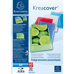 Exacompta Dossiers de présentation Kreacover A4 30 pochettes PP 12 Pièces