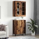 vidaXL Haut Armoire 2 Pièces Bois ancien Bois d'ingénierie