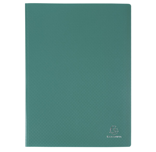 Protège-documents En Polypropylène Souple Opak 120 Vues - A4 - Vert Foncé - X 8 - Exacompta