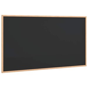 vidaXL Tableau noir avec cadre en bois de pin massif noir 100 x 55 cm