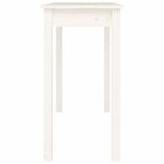 vidaXL Table console Blanc 110x40x75 cm Bois massif de pin