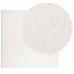 vidaXL Tapis shaggy PAMPLONA poils longs moderne crème 160x160 cm