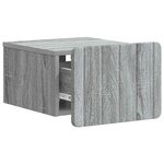 vidaXL Cabinet de chevet mural 2 Pièces Sonoma gris 33 x 34 5 x 24 cm