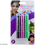 Crayons maquillage sans parabène 3 sticks sorcière