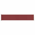 vidaXL Auvent latéral rétractable de patio 117x600 cm Rouge
