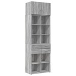 vidaXL Armoire de rangement sonoma gris 70x42 5x225 cm