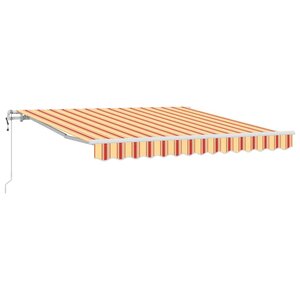 vidaXL Auvent rétractable Jaune et Orange 300 x 250 cm