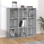 vidaXL Armoire à livres sonoma gris 98x29x97 5 cm