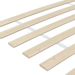 vidaXL Lattes de rechange pour sommier avec 34 lattes  2 pièces  100 x 200 cm