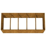 vidaXL Lit surélevé de jardin 200x80x80 cm acier corten