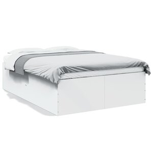 vidaXL Cadre de lit sans matelas blanc 120x190 cm