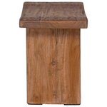 vidaXL Tabouret Naturel 40 x 25 x 31 cm Bois d'Acajou