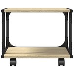 vidaXL Support d'imprimante à 2 niveaux chêne sonoma 41x28x33 5 cm
