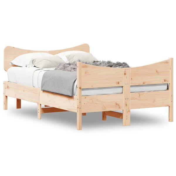 vidaXL Cadre de lit sans matelas 120x190 cm bois de pin massif