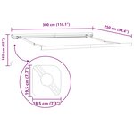 vidaXL Auvent Rétractable Beige 300 x 250 cm Tissu et Métal