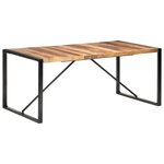 vidaXL Table à manger 180x90x75 cm bois massif