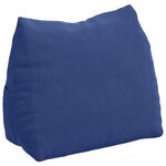vidaXL Coussin de Dos Bleu police 60 x 20 x 50 cm