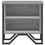 vidaXL Table de chevet sonoma gris 40x30x40 cm bois d'ingénierie