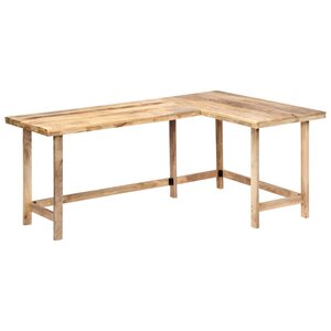 vidaXL Bureau 180x120x76 cm Bois de manguier massif