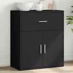 vidaXL Buffet noir 60x31x70 cm bois d'ingénierie