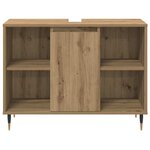 vidaXL Ensemble de mobilier de salle de bain 3 Pièces Chêne artisanal