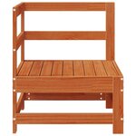 vidaXL Canapé d'angle de jardin Pin massif Brun Ciré 62 x 62 x 70 5 cm